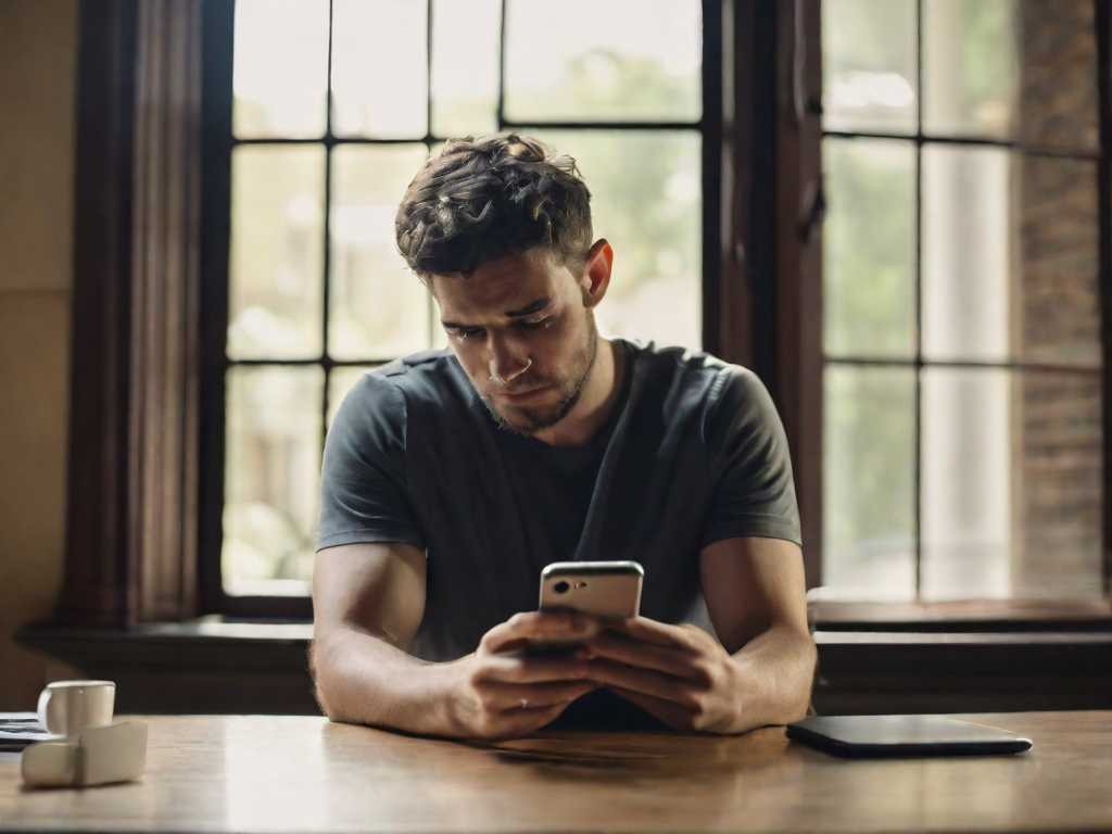 Person falling victim to Facebook Dating scams and romance fraud