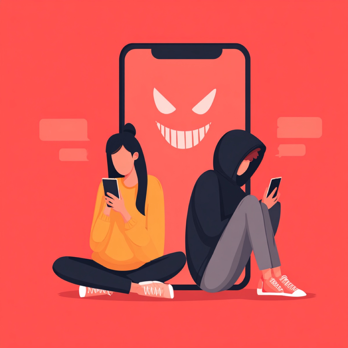Hoop app blackmail targets social video users - social video platform users being threatened by cybercriminals with menacing interface displaying recorded intimate content for extortion purposes