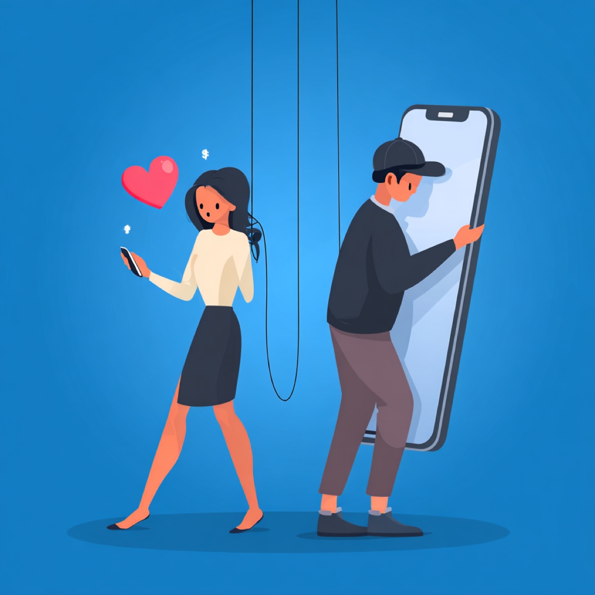Pure dating app scams professional help - cybersecurity expert protecting victim from fake profile manipulation and hook-up fraud schemes