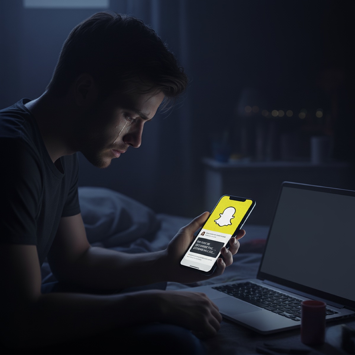 Snapchat blackmail victim threatened intimate photos - attackers exploiting disappearing message feature to blackmail users with personal content and demand payment