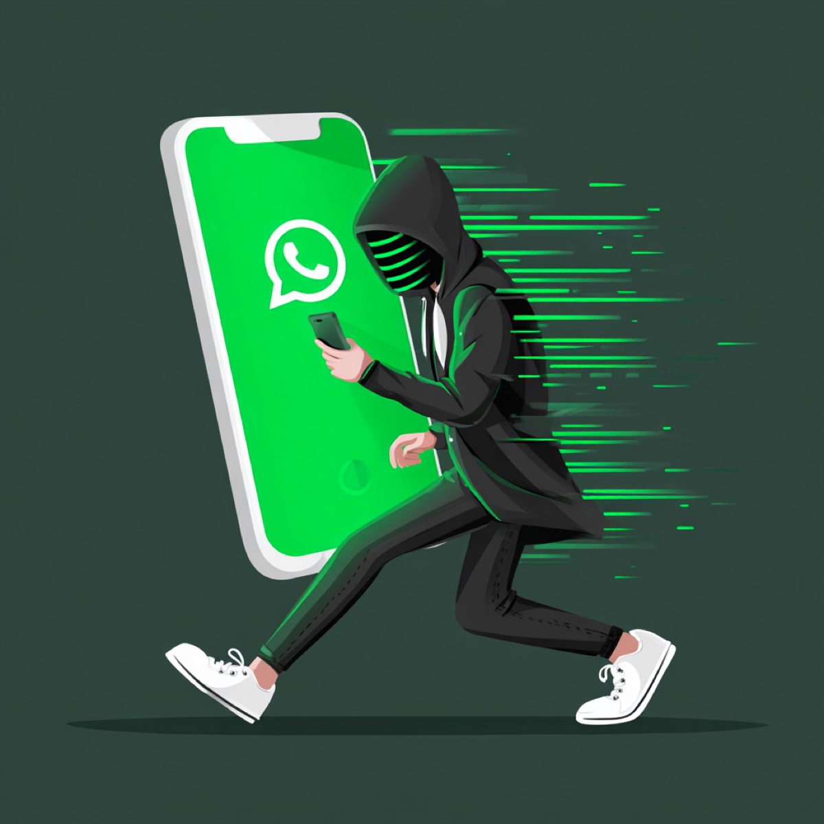WhatsApp threads private messages blackmail - cybercriminal exploiting messaging app to steal personal conversations and threaten victims