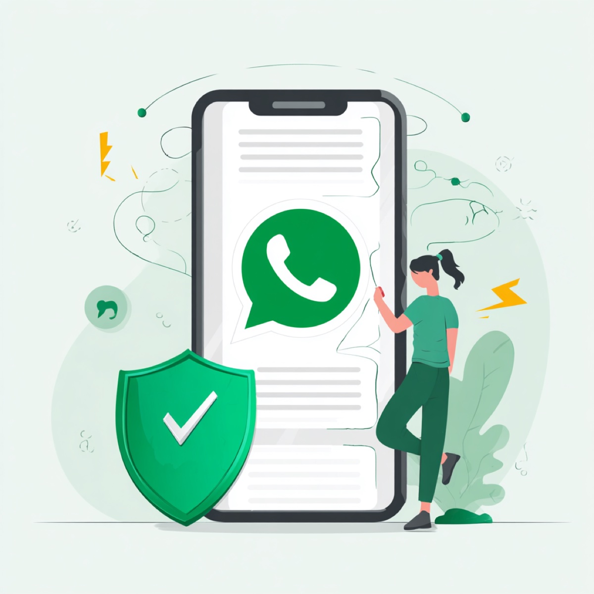 WhatsApp threads protection process - cybersecurity specialist implementing comprehensive messaging app security and blackmail prevention protocols